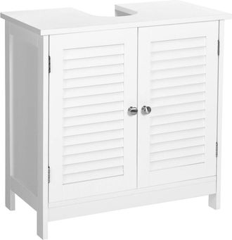 Vasagle Mueble de lavabo de 60 x 30 x 60 cm de color blanco mate
