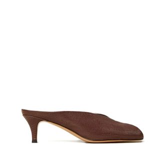 Twinset Heeled Mules, female, Brown, Size: 11 US Leather Mules