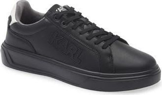 Karl Lagerfeld Side Karl Low Top Sneaker in Black at Nordstrom Rack, Size 11.5