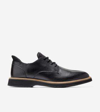 Cole Haan Mens Mansfield Grand Plain Toe Quick-On Oxford Shoes - Black Size 10.5