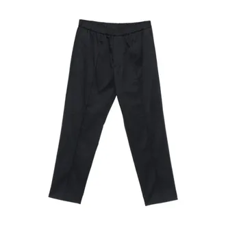 Paolo Pecora Straight Trousers, male, Blue, Size: M Tailored Chino Trousers