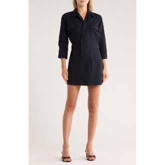 A.L.C. Evan Cotton Shirtdress in Deep Navy at Nordstrom Rack, Size 6