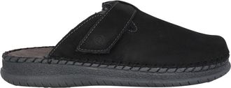 Rohde Zwarte herenhuisslippers voor thuis - Heren - Pantoffels - Zwart - 40 EU - Schoenen
