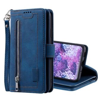 OEM Custodia A Libro Per Samsung Galaxy S20 Plus, Con 9 Scomparti Per Carte, Design A Portafoglio In Similpelle, Con Supporto E Cordino