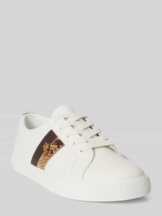 Lauren Ralph Lauren Sneaker aus echtem Leder mit Logo-Detail in Weiss, Gr&ouml;&szlig;e 37,5