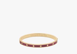 Kate Spade New York Spot The Spade Enamel Hinged Bangle
