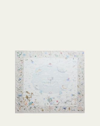Loro Piana Laboratorio Delle Meraviglie Silk Foulard Scarf