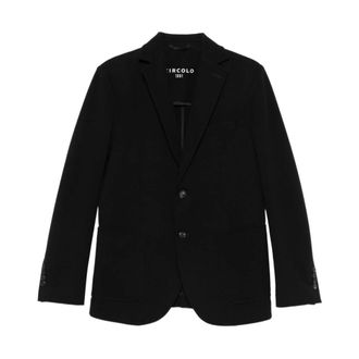 Circolo 1901 Blazers, male, Black, 2XL, Jersey Stretch Jacket