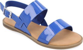 Journee Collection Women & apos;s Lavine Medium and Wide Width Flat Sandals