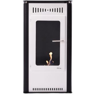 Purline Estufa De Etanol En Acero Blanco