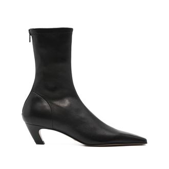 Khaite Square Toe Heeled Boots