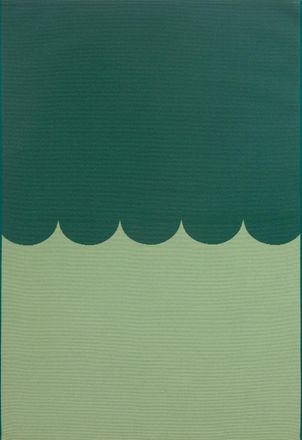 Nazar Rugs Alfombra para interior/exterior moderna bicolor verde 200x285cm