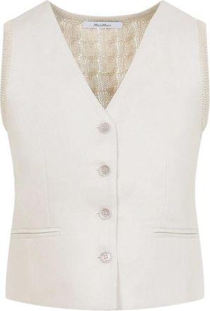 Max Mara V-neck Button Gilets