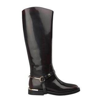 Alma En Pena Platte laars met metalen details - Dames - Hoge Laarzen - Rood - 41 EU - Schoenen