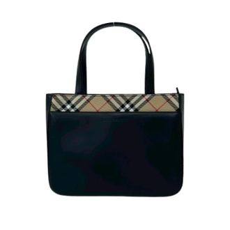Burberry Pre-owned Tote Bags, female, Black, Size: ONE SIZE Pre-owned Leather Nylon Handbag