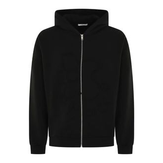 Flaneur Blossom Patches Zip-Up Hoodie