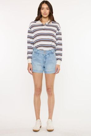 Kancan Bellinie High Rise Shorts in Light Wash at Nordstrom, Size 27