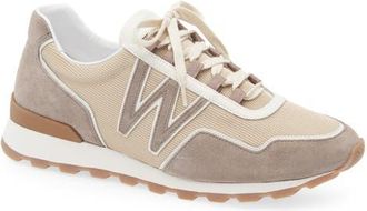 J.M. Weston Animation On My Way Ghillies Knit Sneaker in Beige/White/Taupe at Nordstrom, Size 8Us