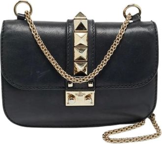 Valentino Pre-owned Cross Body Bags, female, Black, Size: ONE SIZE Pre-owned Vintage Cross Body Bag