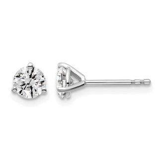 Diamond2Deal 14k White Gold 7/8 ctw Lab Grown Diamond Stud Earrings