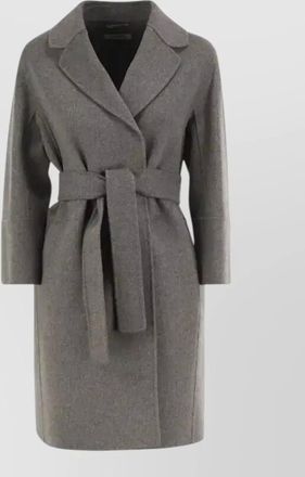 Max Mara virgin wool belted short coat