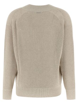 Brunello Cucinelli Womens Beige Cotton Cardigan Clothing