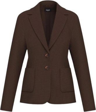 Marella Blazers, female, Brown, Size: 2XL Harley Jacket