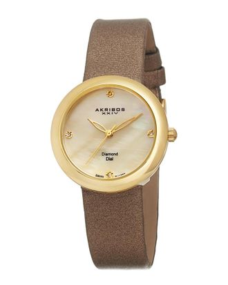 Akribos XXIV tAkribos XXIV Womens Essential Diamond Watcht