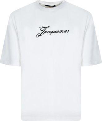 Jacquemus Le T-shirt - Heren - T-shirts - Wit - 2XL - Katoen - Tops
