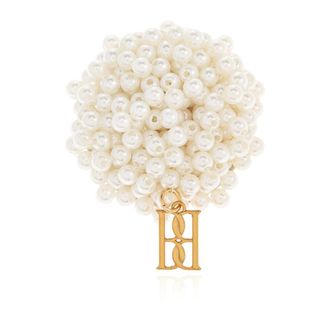 By Malene Birger Brooches, female, Beige, Size: ONE SIZE Helea Brooch