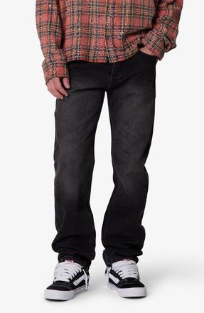 mnml Straight Leg Jeans in Western Black at Nordstrom, Size 32