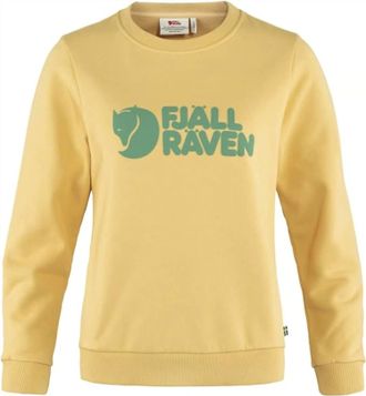 Fj&auml;llr&auml;ven Womens Logo Sweater In Mais Yellow