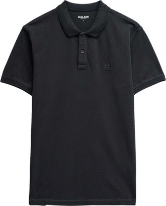 Salsa Poloshirt SALSA Salsa Jeans Polo Washed, Herren, Gr. XL, grau, Obermaterial: 100% Baumwolle CO., Shirts Poloshirt