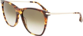 Victoria Beckham Sunglasses, female, Brown, Size: ONE SIZE Acetate Frame Sunglasses