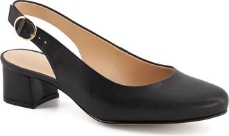 Andrea Womens Heeled Slingback Flats In Black