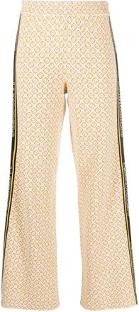 J.Lindeberg Witte Gebreide Casual Broek - Dames - Wijde Broeken - Beige - M - Polyester - Broeken