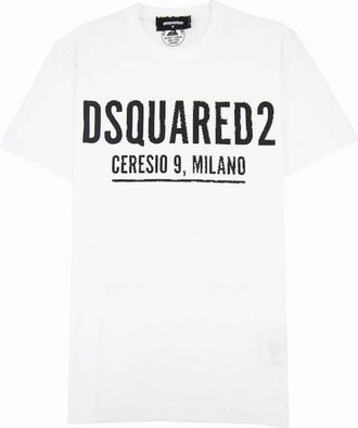 Dsquared2 Mens Dsquared2 Ceresio9 Cool T-shirt White 100 - Size: 36