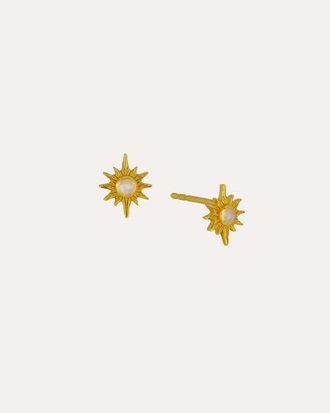 Ottoman Hands Moonstone Star Stud Earrings in Gold at Nordstrom