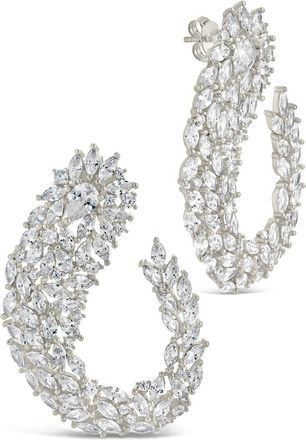 Sterling Forever Gwen CZ Statement Drop Earrings