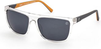 Timberland TB9279 Polarized 26D Mens Sunglasses Clear Size 59