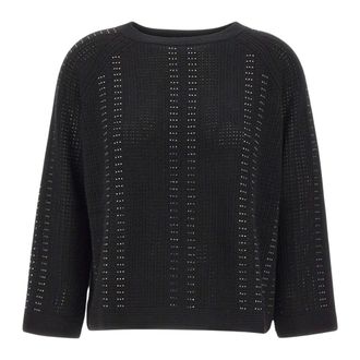 Elena Miro Dames, Truien, Zwart, Maat: M Wol