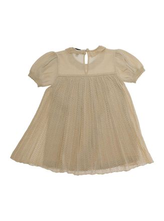 Emporio Armani Unisex Dress, Beige Viscose Blend, Round Neckline