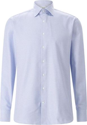 Stenstr&ouml;ms Casual Shirts - Heren - Zakelijke Overhemden - Blauw - 7XL - Katoen - Overhemden