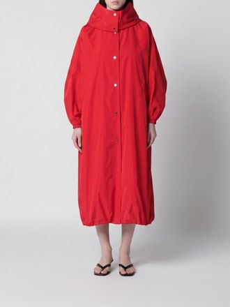 R&oacute;he Parka over con cappuccio in misto seta