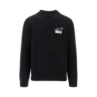 Maison Margiela Trompe loeil print wool-blend sweater Man M