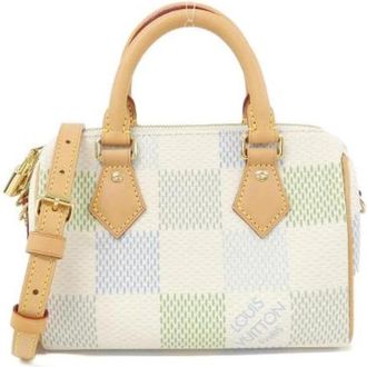 Louis Vuitton Pre-owned Speedy Bandouliere Damier Boston Bag - Dames - Vintage Handtas - Beige - ONE Size - Vintage
