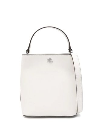 Lauren Ralph Lauren small Reese tote bag - women - Polyester/Calf Leather - One Size - White