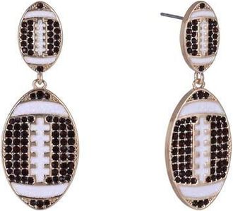 Hallmark Game Day Stone Football Earrings in Brown at Nordstrom
