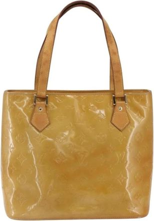 Louis Vuitton Pre-owned Tote Bags, female, Beige, Size: ONE SIZE Pre-owned Vintage Monogram Vernis Tote Bag