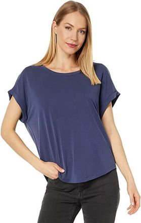 Lucky Brand Sandwash Dolman T-Shirts Womens Clothing Navy : MD (US 8-10), Modal/Polyester